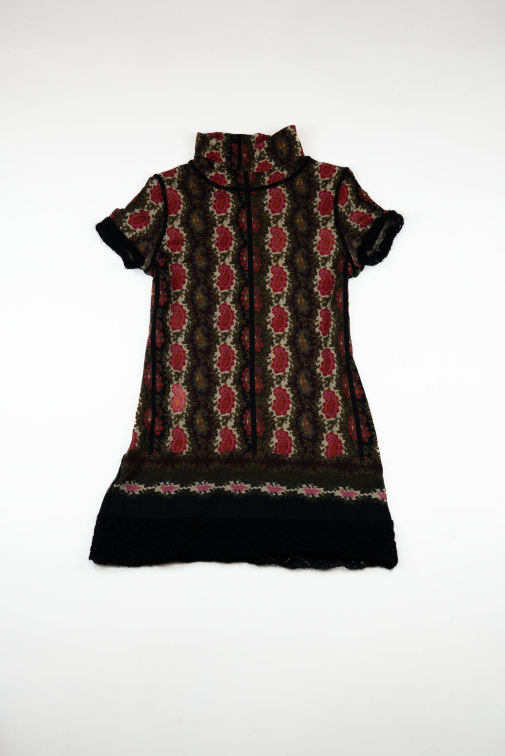 Jean Paul Gaultier - Paisley print mock neck top, c.1998
