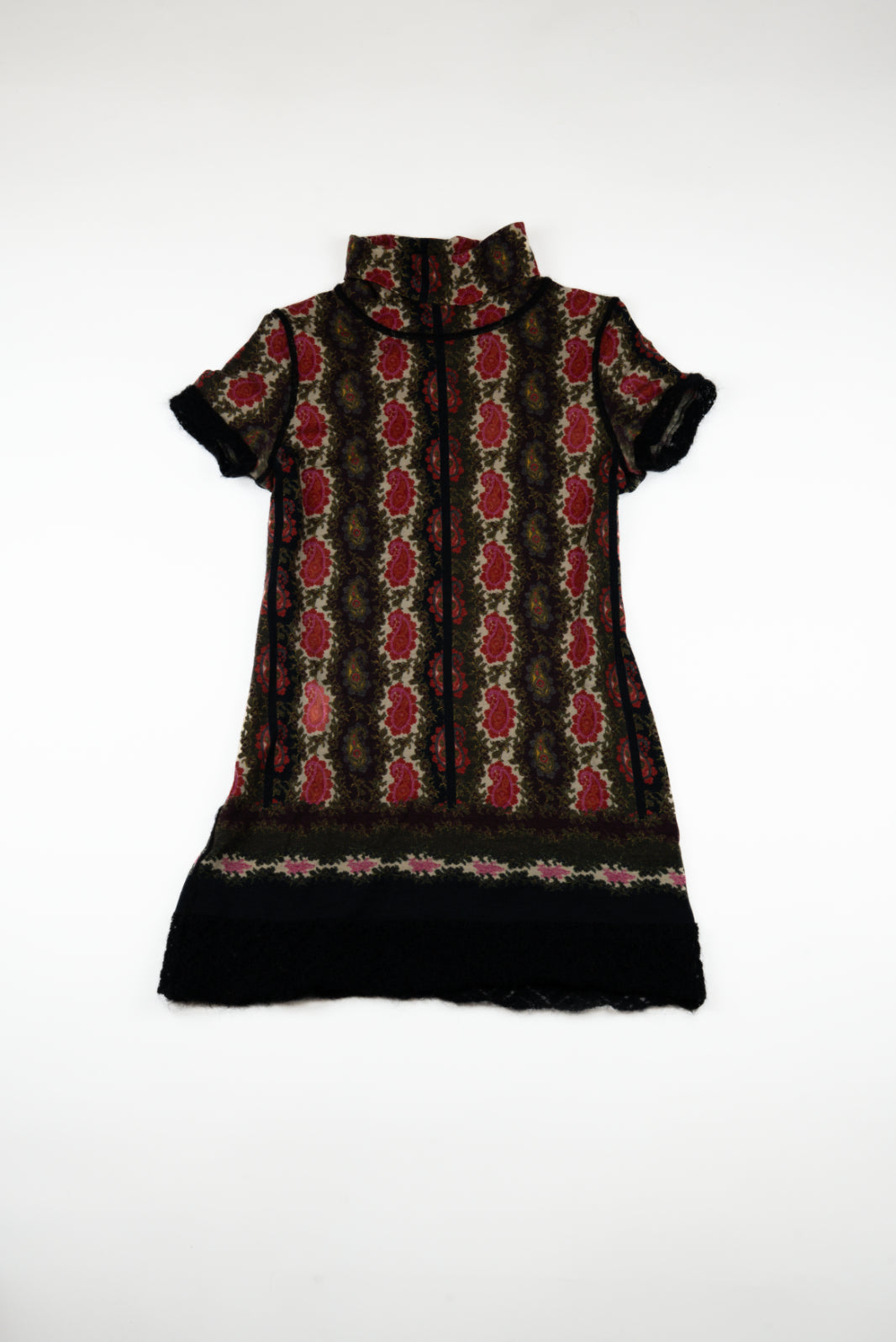 Jean Paul Gaultier - Paisley print mock neck top, c.1998