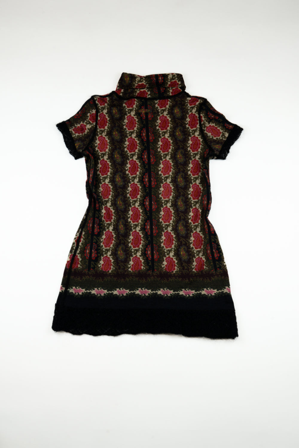 Jean Paul Gaultier - Paisley print mock neck top, c.1998