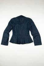 Vivienne Westwood - Red Label, Blue linen skirt suit, SS1998