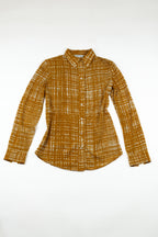 Prada - printed tweed shirt, SS1996