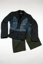 Iceburg - Patchwork of Pinstripe and denim, 2003