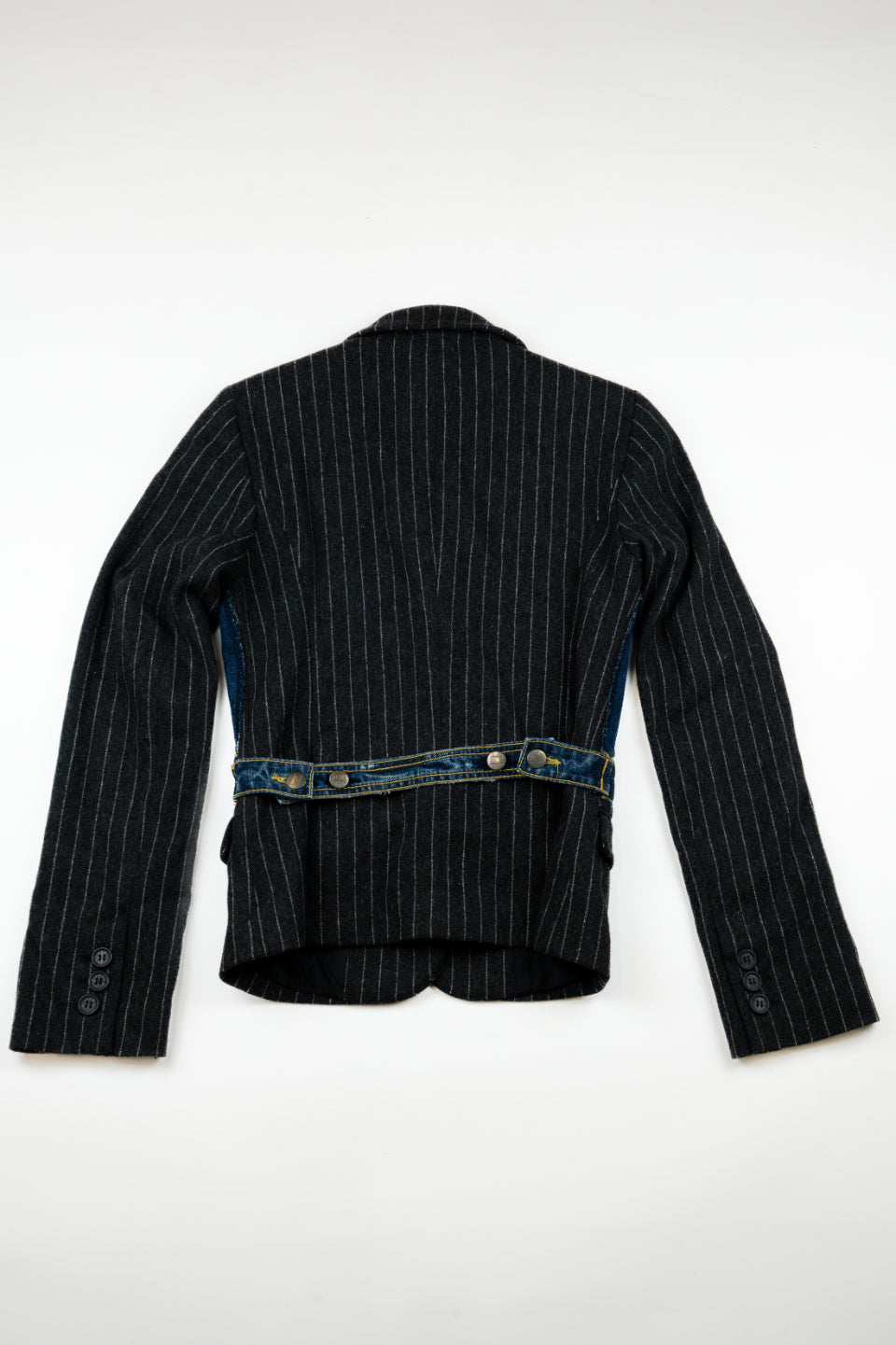 Iceburg - Patchwork of Pinstripe and denim, 2003