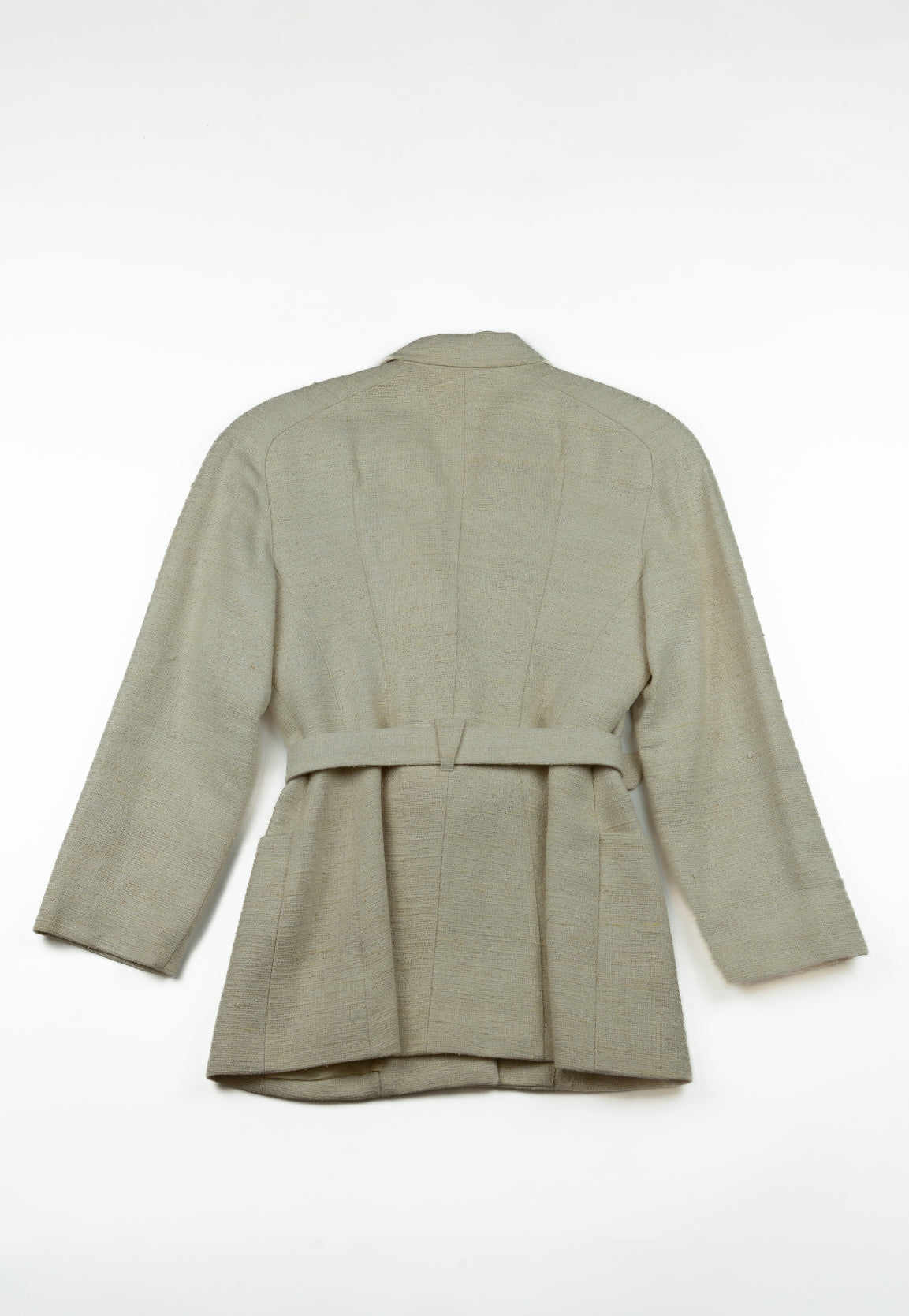 Mugler - cream suit with pearl hardwear, 1995