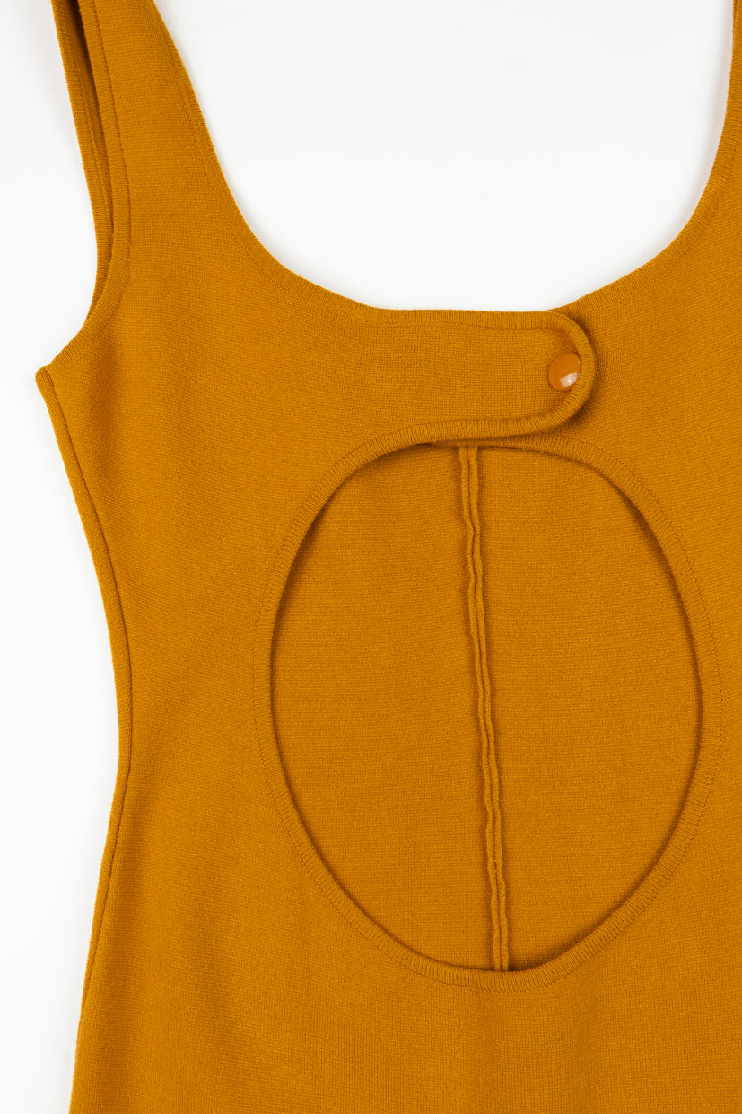 Courreges - Space-age knit dress featuring an architectural cut-out, 1960s