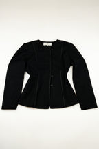 Balenciaga - Dark Grey structured skirt suit, FW1998