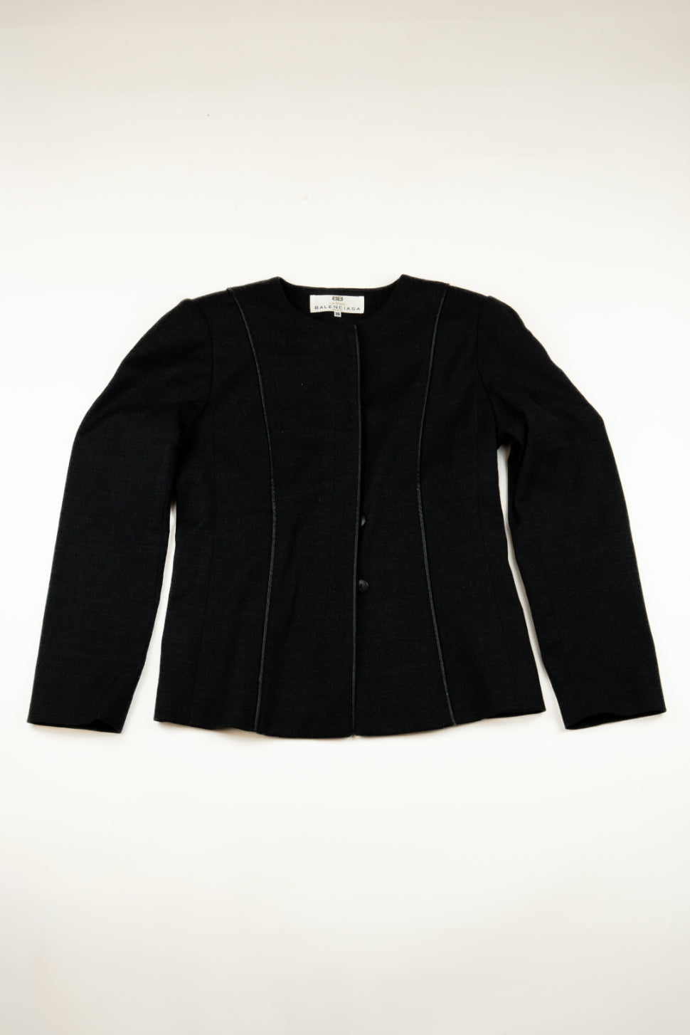 Balenciaga - Black structured skirt suit, FW1998