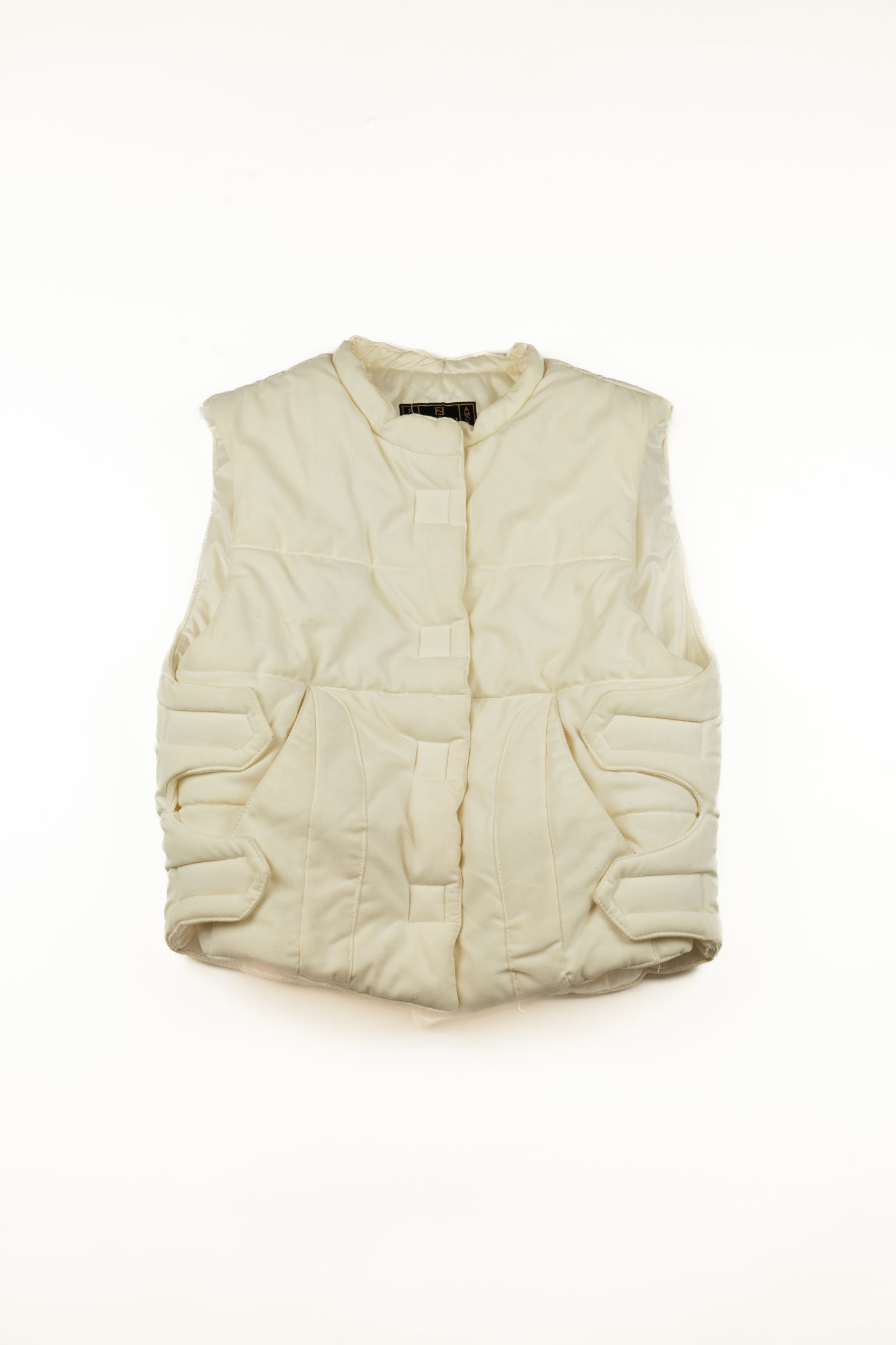 Fendi Jeans - White down vest, c.2000