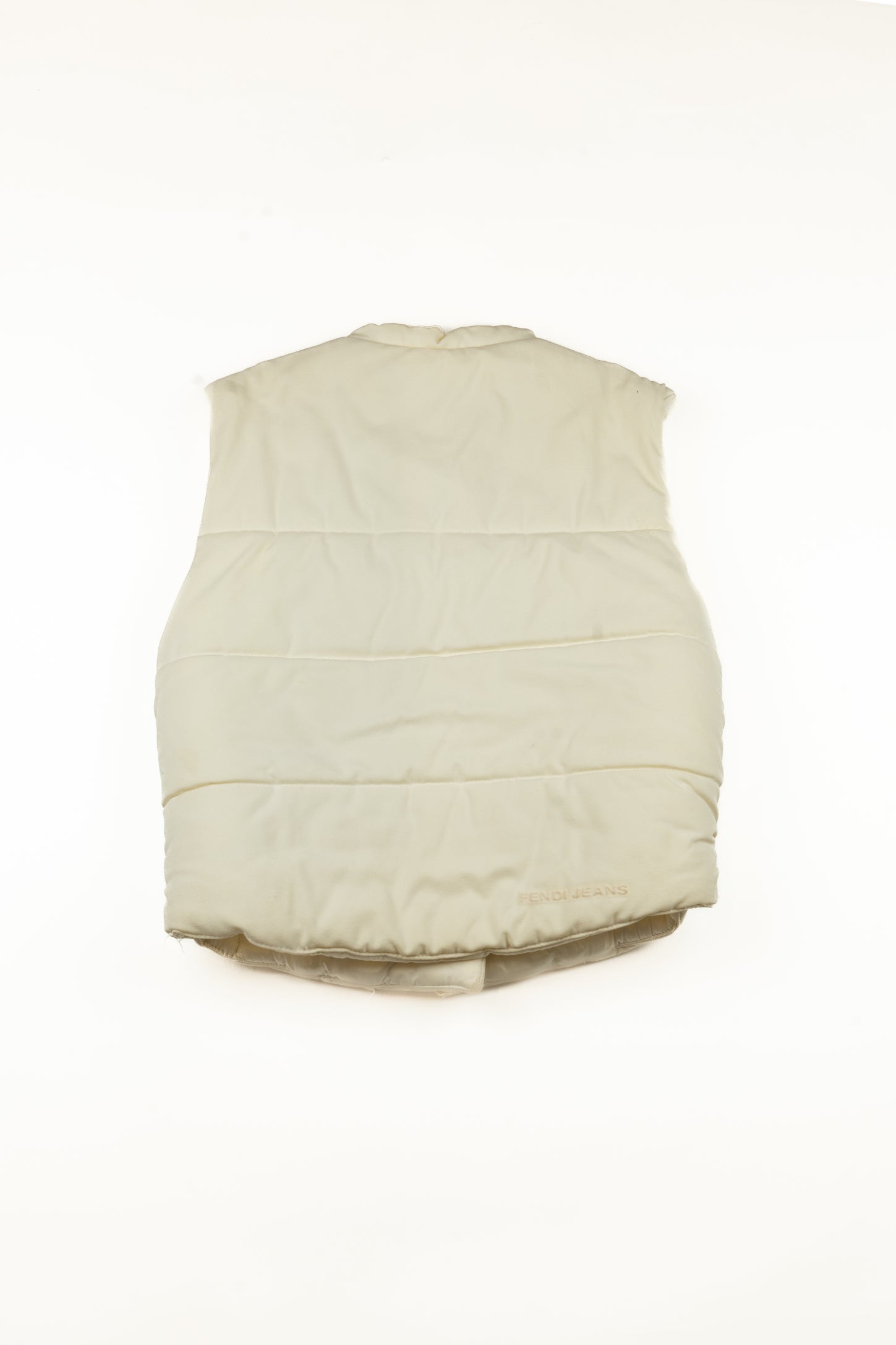 Fendi Jeans - White down vest, c.2000