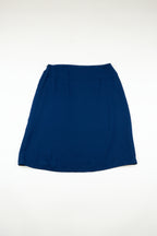 Kenzo - Blue skirt set with applique florals, SS1998